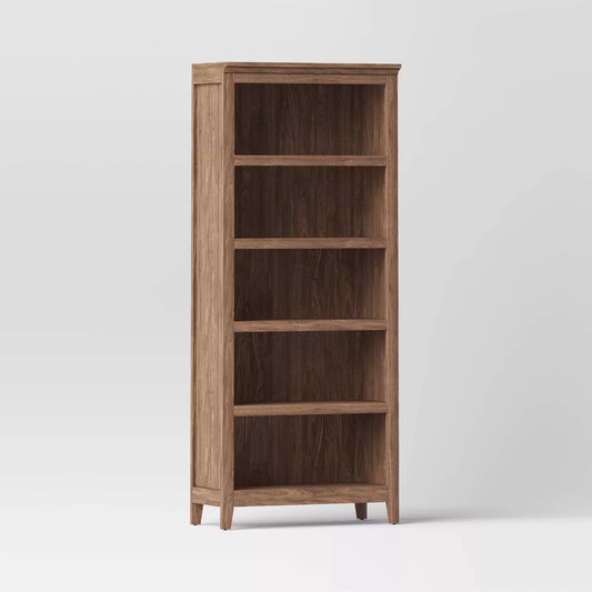 72" Carson 5 Shelf Bookcase Walnut- Threshold