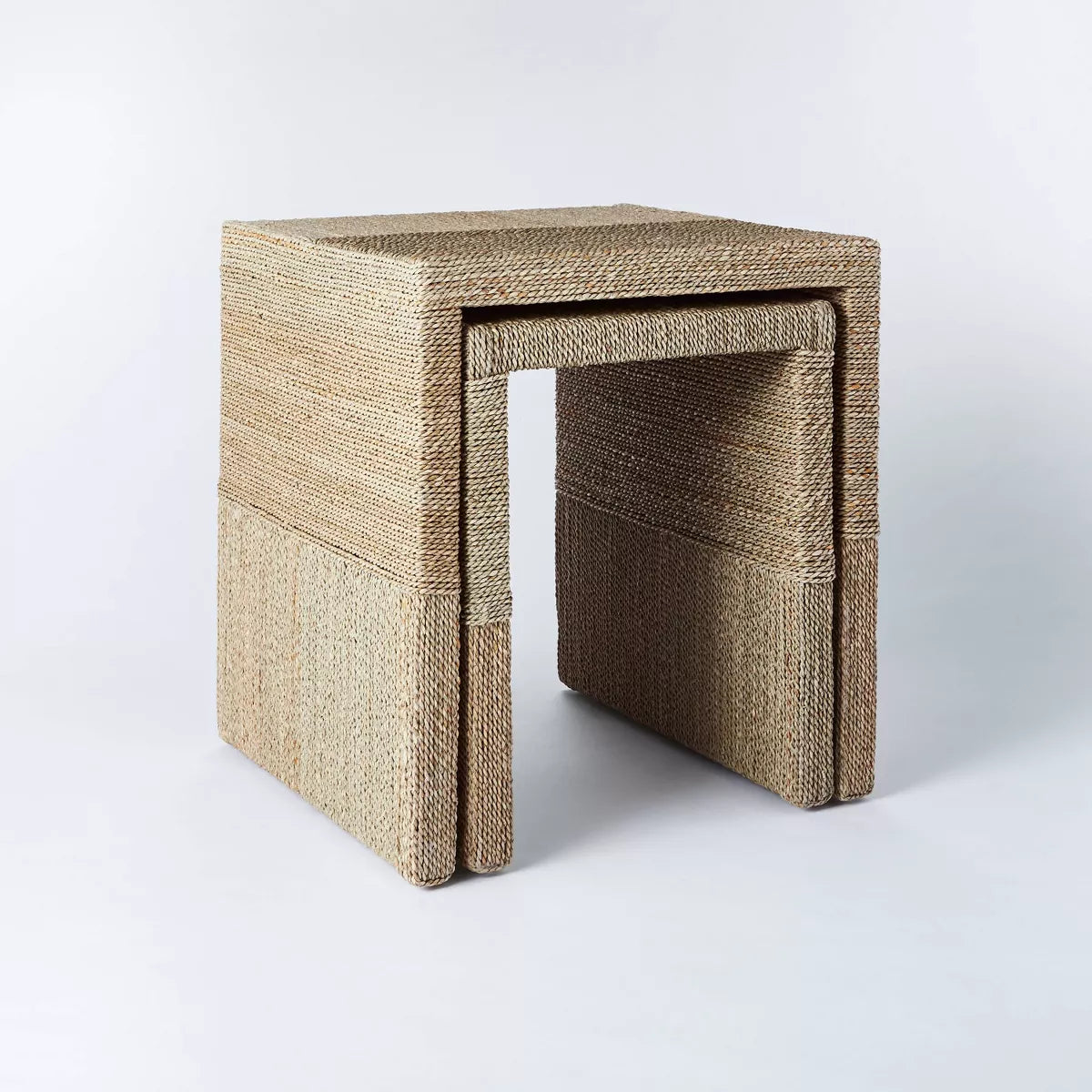 Set of 2 Woven Nesting Tables - Threshold designed with Studio McGee