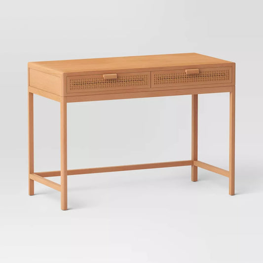 Minsmere Writing Desk with Drawers Brown NO HARDWARE- Threshold