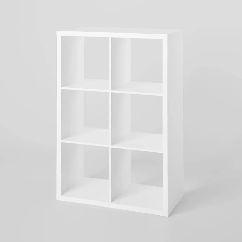 6 Cube Organizer White -Brightroom