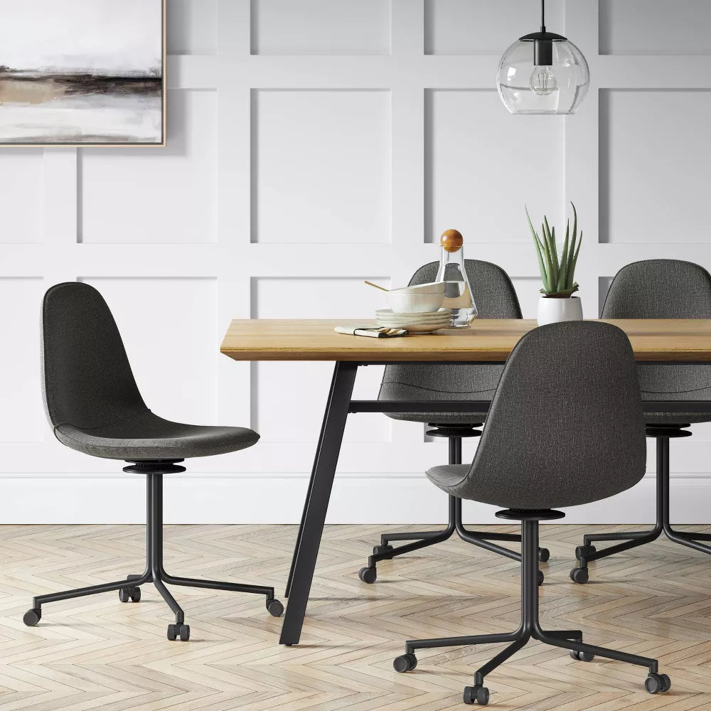 Copley Fully Assembled Office Chair with Casters Dark Gray - Threshold