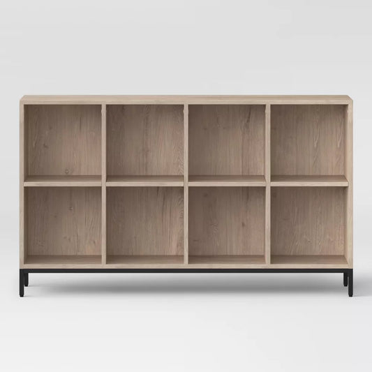 34" Loring 8 Cube Bookshelf - Threshold™ vintage oak