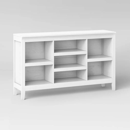 32" Carson Horizontal Bookcase with Adjustable Shelves White- Threshold