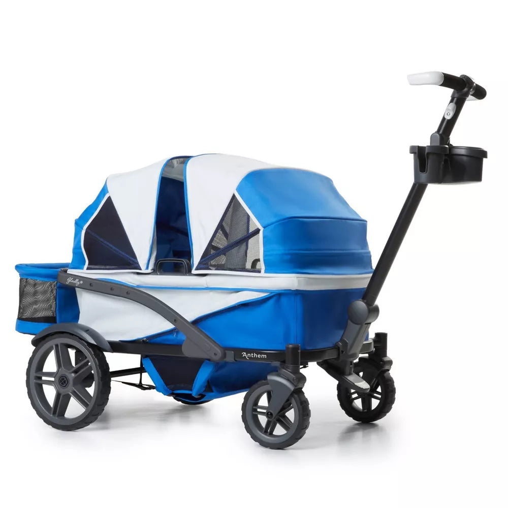 Gladly Family Anthem4 Wagon Stroller - Electric Silver