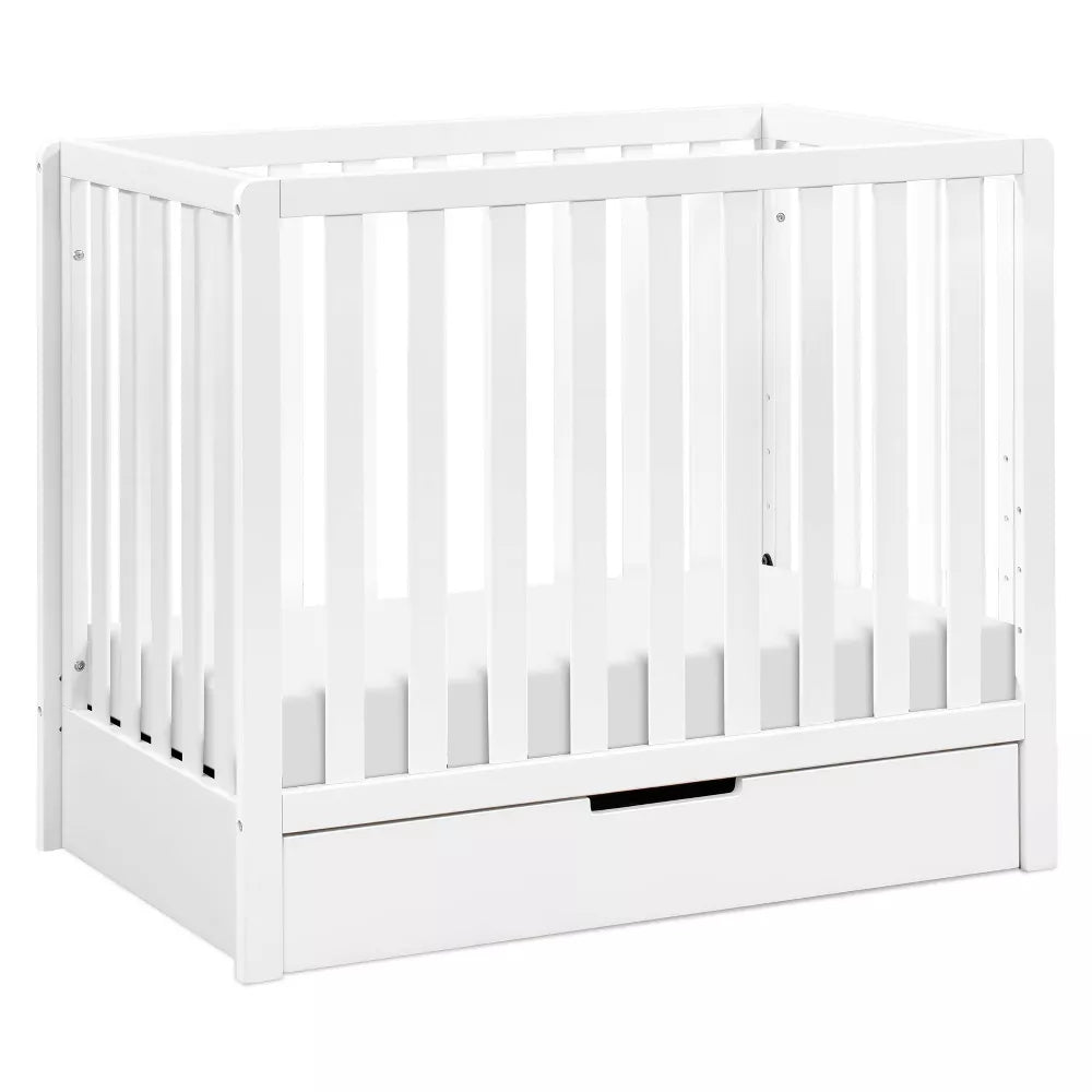 Carter's by DaVinci Colby 4-in-1 Convertible Mini Crib with Trundle -White