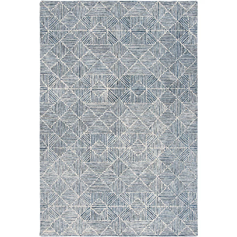 Abstract ABT763 Hand Tufted Rug Blue 6x9 OPEN BOX NEW - Safavieh
