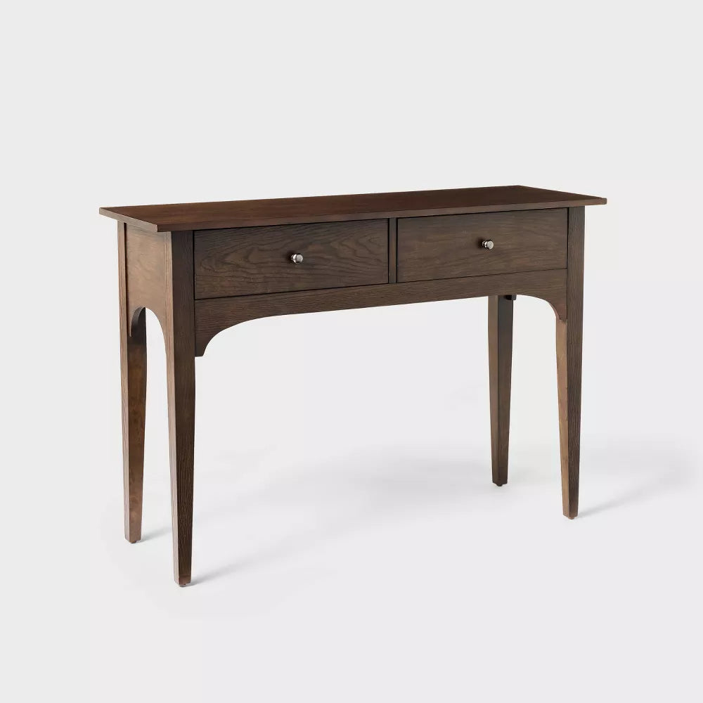 Palma 46" Arched Console Table: Hardwood Frame, 2 Drawers -Threshold designed with Studio McGee