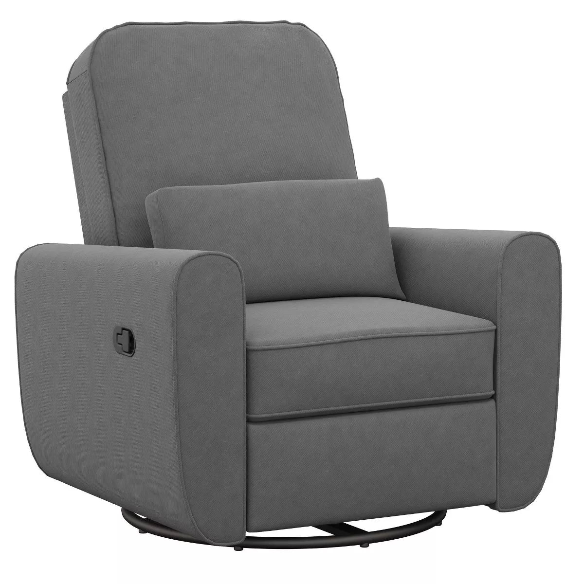 Baby Relax Kennedy Nursery Gliding Recliner Upholstered Accent Chair - Gray