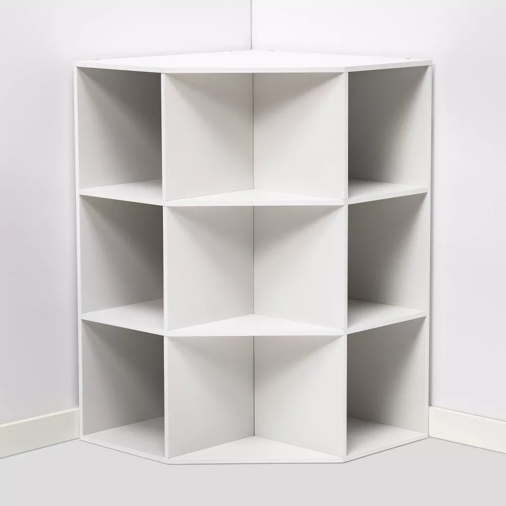 Corner Cube Bookshelf White - Room Essentials