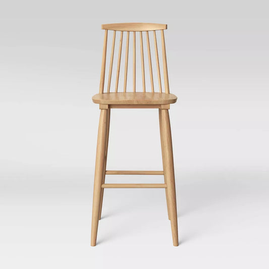 Harwich High Back Windsor Barstool Natural- Threshold