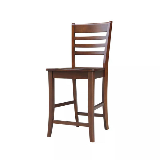 Counter Height Barstool Roma Solid Wood Espresso - International Concepts