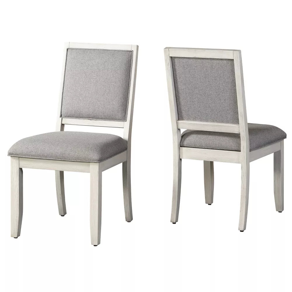 Set of 2 18" Canova Parsons Chairs White - Steve Silver Co.
