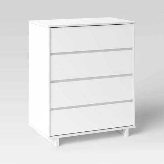 Modern 4 Drawer Dresser White -Room Essentials