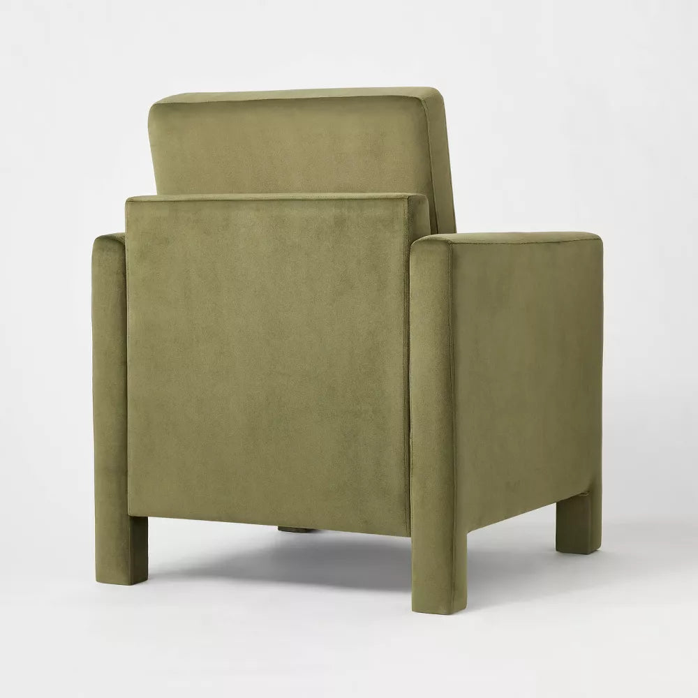 Bellfield Fully Upholstered Olive Accent Chair - Threshold with Studio McGee