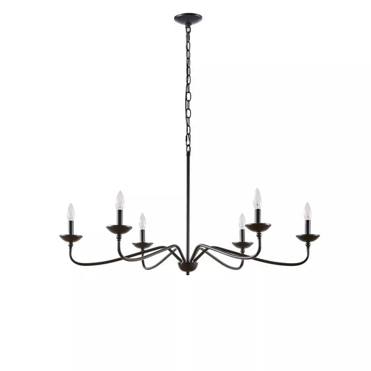 72.5" Brighton Chandelier Matte Black