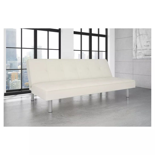 Naomie Futon Sofa Bed White - Room & Joy