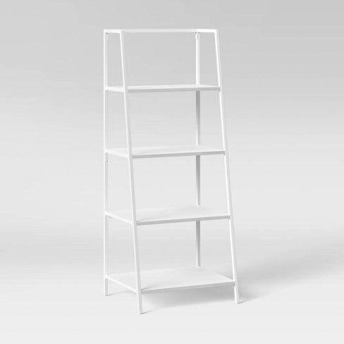 60" Loring 4 Shelf Trestle Bookcase White - Threshold