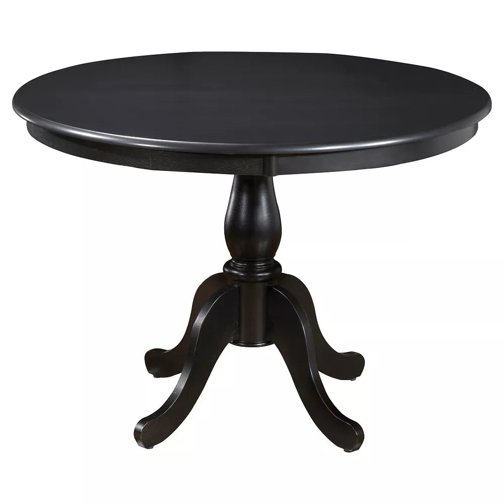 42 inch  Salem Round Pedestal Dining Table Black - Carolina Chair & Table