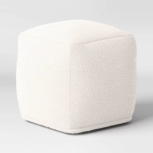 Roper Teddy Pouf Cream - Threshold