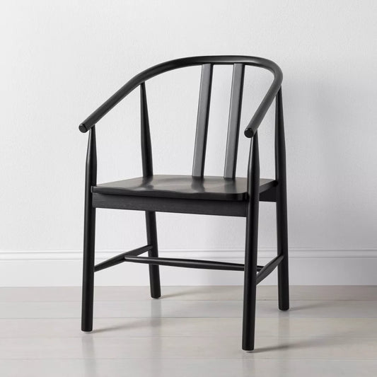 Sculpted Wood Dining Chair Black - Hearth & Hand with Magnolia