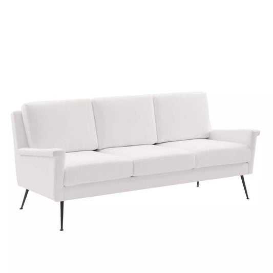 Chesapeake Fabric Sofa Black/White - Modway out of box