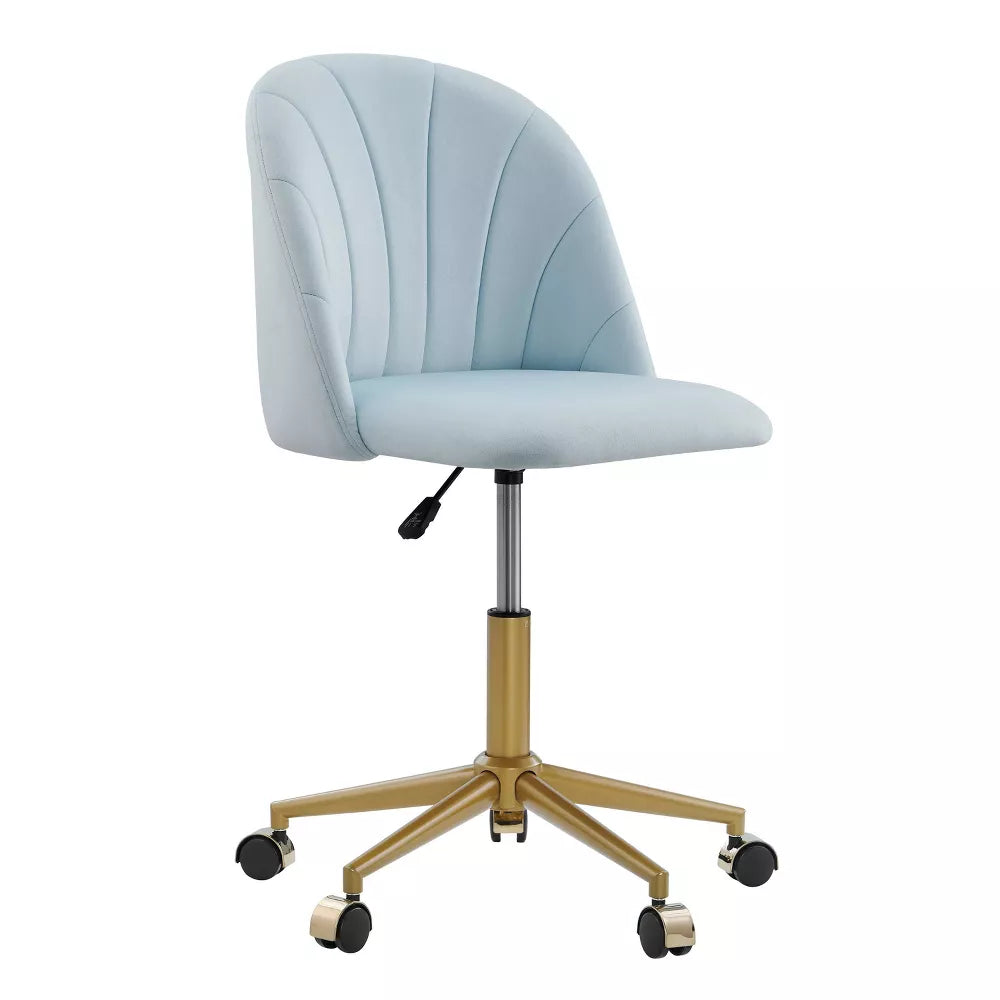 Athena Desk Chair Light Blue - Linon