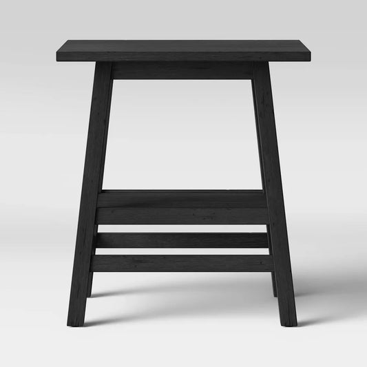 Haverhill Wood End Table Black - Threshold