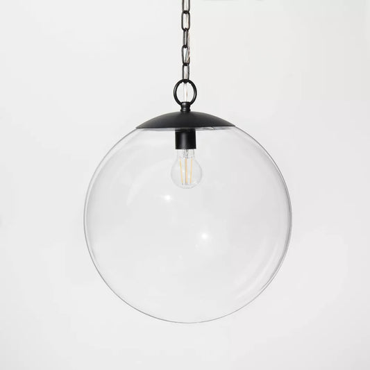 Glass Ceiling Pendant Black - Threshold designed with Studio McGee