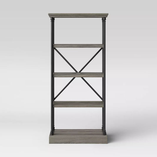 65" Conway Cast Iron Bookshelf - Threshold