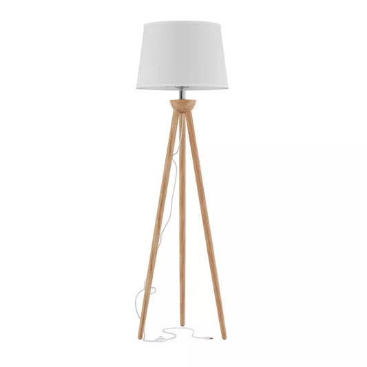 Tripod Floor Lamp (Includes LED Light Bulb) - Modern Wood