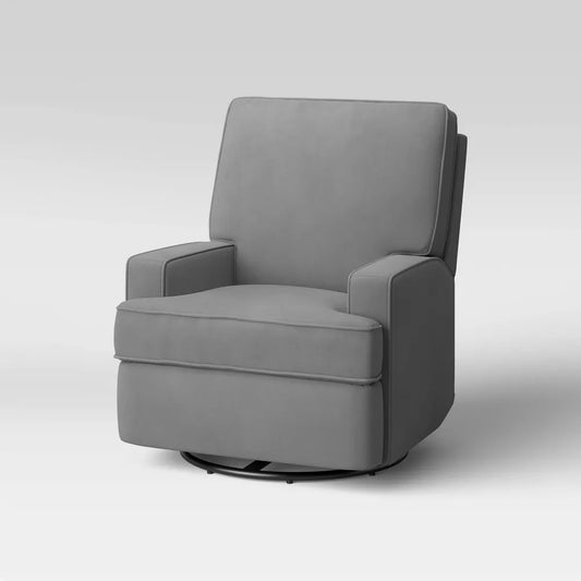 Baby Relax Addison Swivel Gliding Recliner - Gray