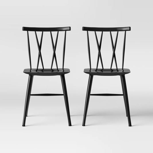2pk Becket Metal X Back Dining Chair - Threshold