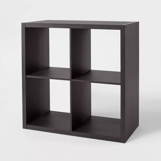 4 Cube Organizer Black- Brightroom