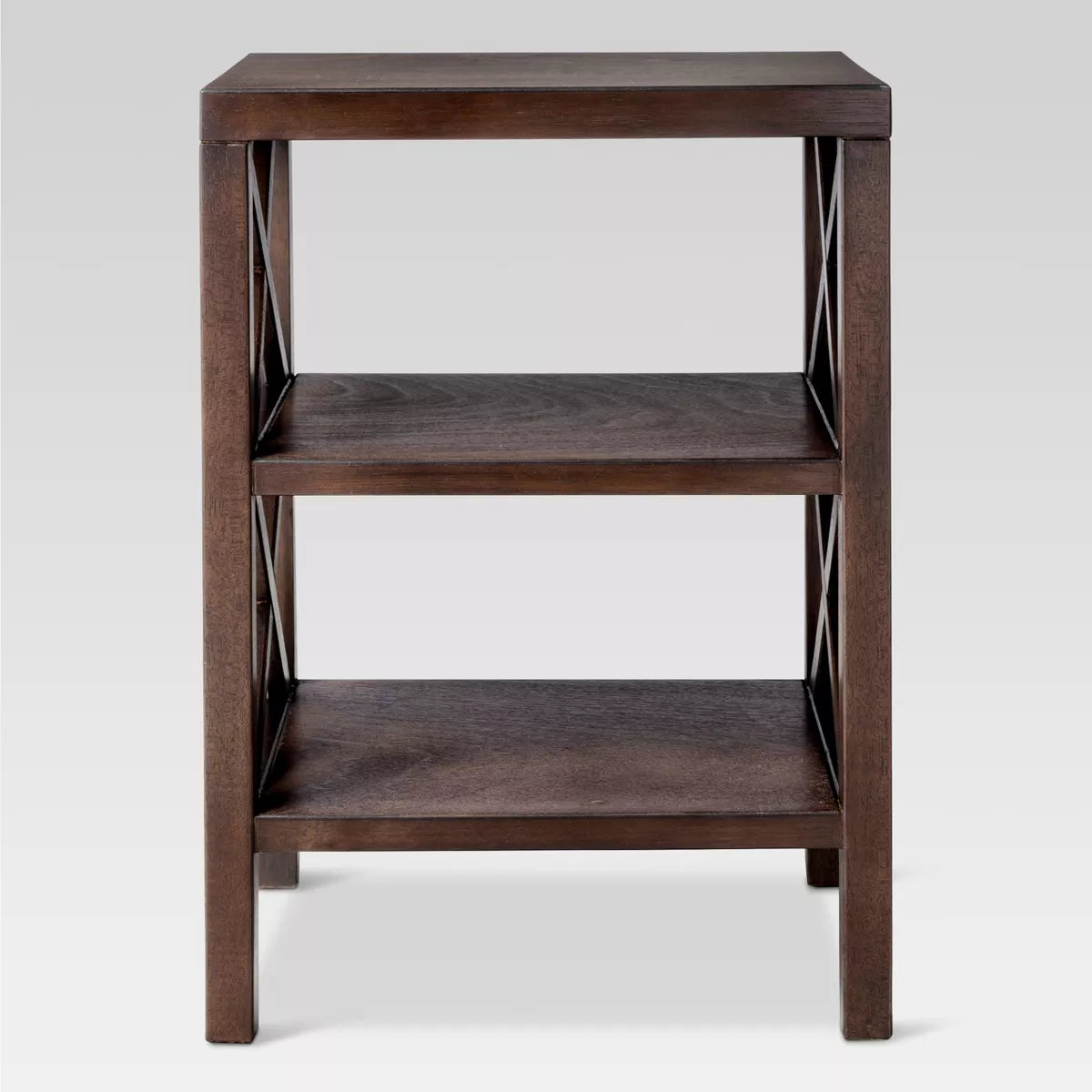 Owings End Table with 2 Shelves (Not Assembled) Espresso - Threshold