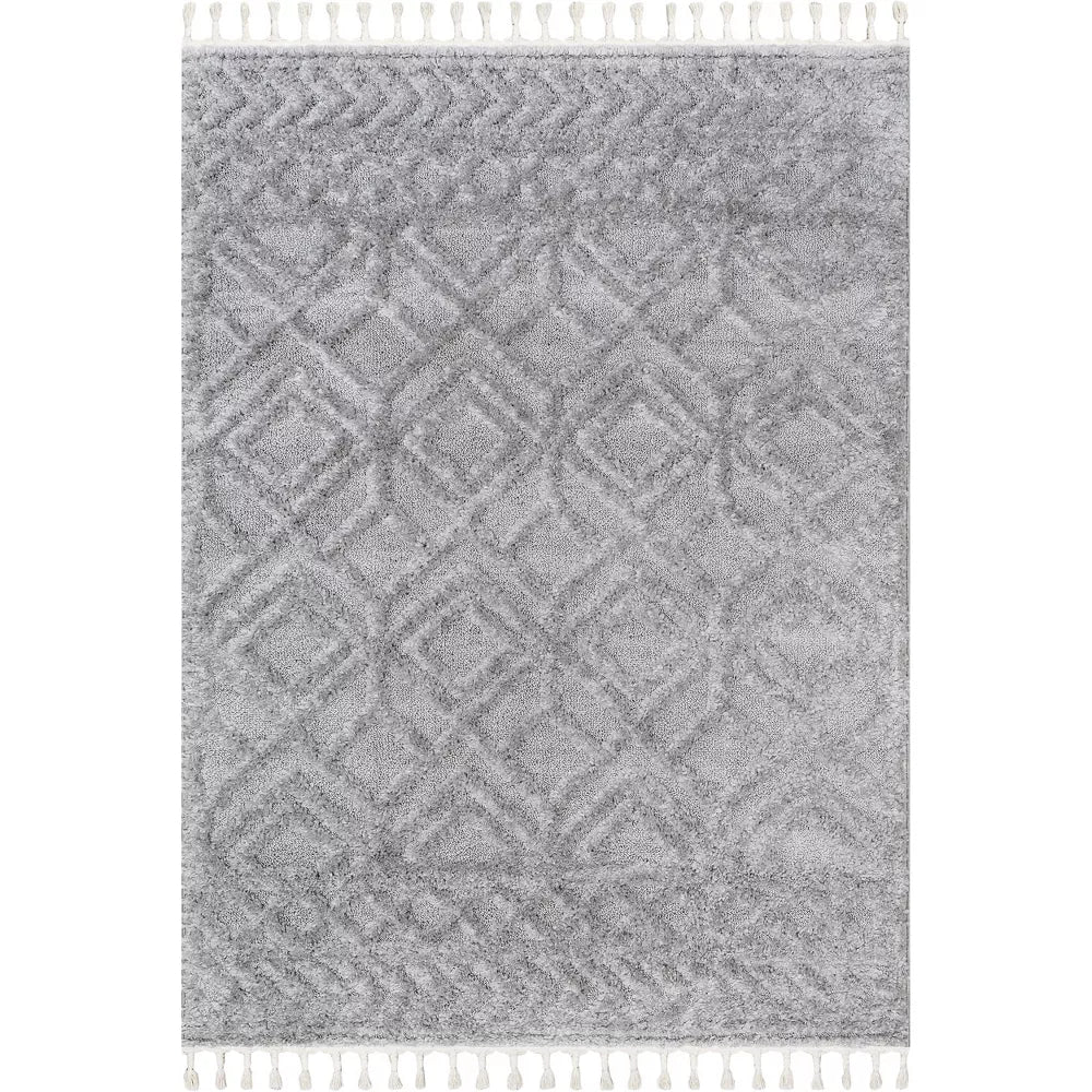 Nuloom Akia Lattice High/Low Tassel Area Rug