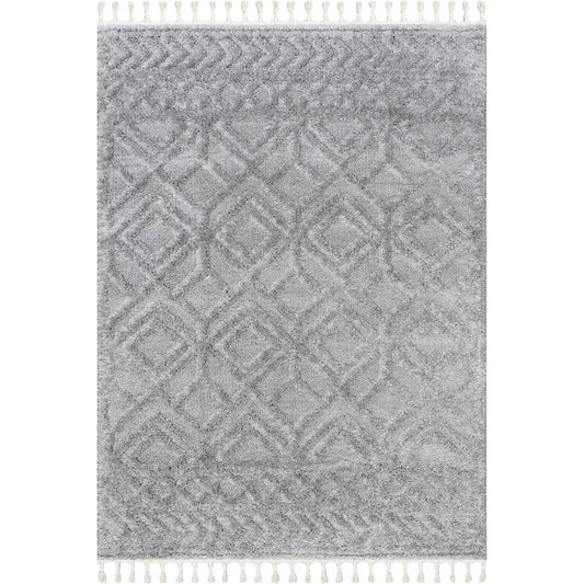 Nuloom Akia Lattice High/Low Tassel Area Rug