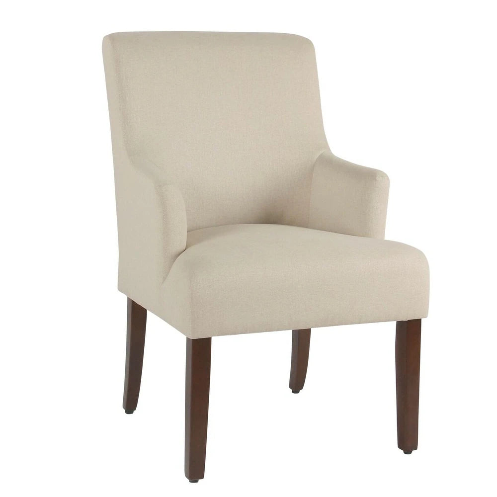 HomePop Meredith Anywhere Chair - Stain Resistant Cream Fabric