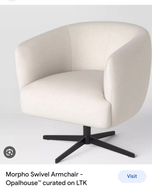 Morpho Swivel Armchair- Opalhouse