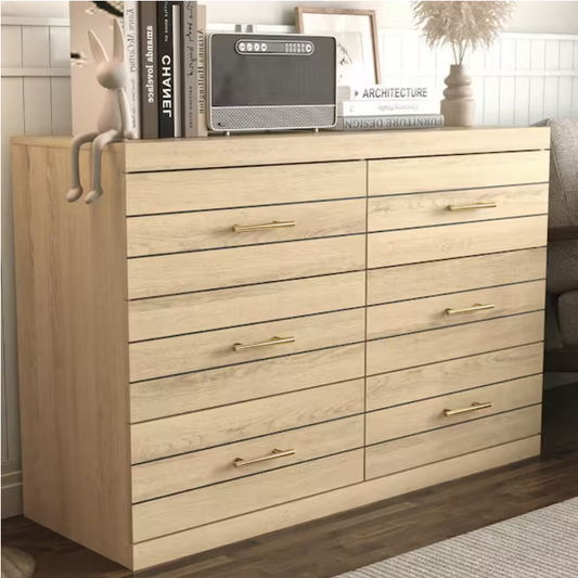 Pebbless 6 Drawer Oslo Oak Dresser