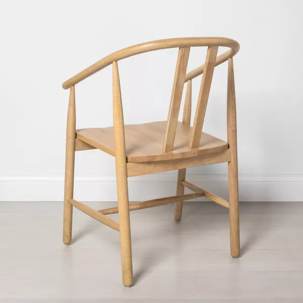 Sculpted Wood Dining Chair Natural - Hearth & Hand™ with Magnolia (OUT OF BOX)