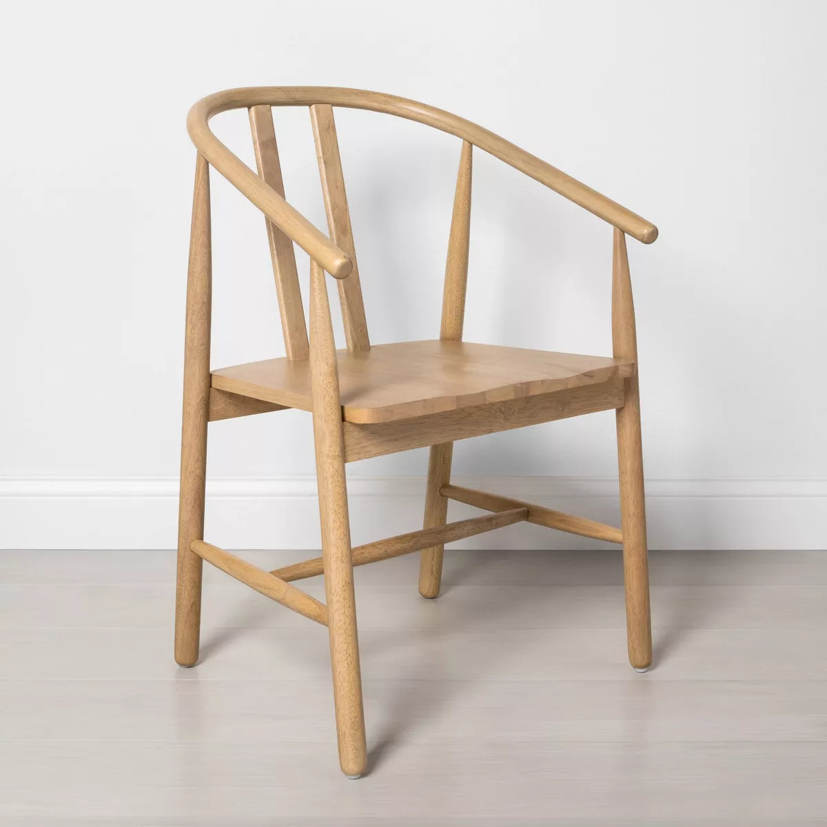 Sculpted Wood Dining Chair Natural - Hearth & Hand™ with Magnolia (OUT OF BOX)