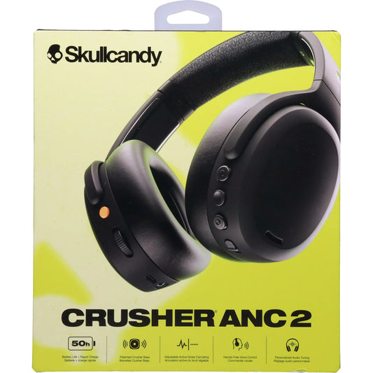 Skullcandy Crusher 2 Active Noise Cancelling Bluetooth Wireless Headphones - Black