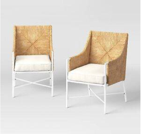 Stanton 2pk Rush Weave Club Chairs-Studio Mcgee