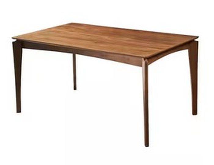 Wren Rectangular Natural Walnut Brown 6-Seater Wooden Dining Table