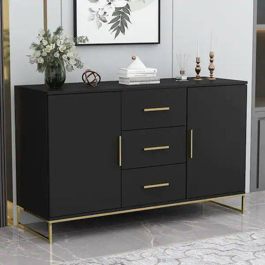 Black Storage Accent Cabinet