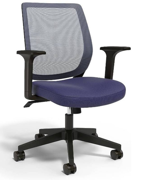 Mesh Back Task Desk Office Chair, blue seat