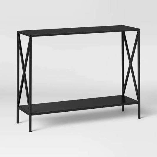 Elroy X Side Console Table Black Threshold