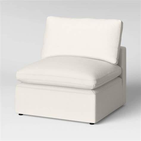Allandale Modular Armless Sectional Sofa Chair Cream- Threshold