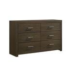 Walnut Hendrix 6-Drawer Dresser ALREADY BUILT